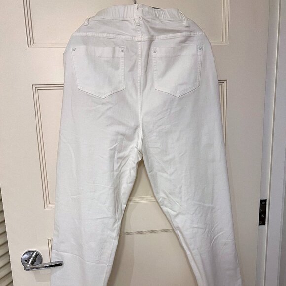 ECU - 16R - JJILL White Denim Jeans Authentic Fit Slim Leg - Picture 4 of 5